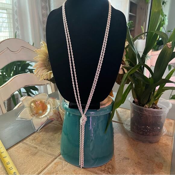 Charter Club Jewelry - Charter Club Long Silver Tone Necklace NEW
